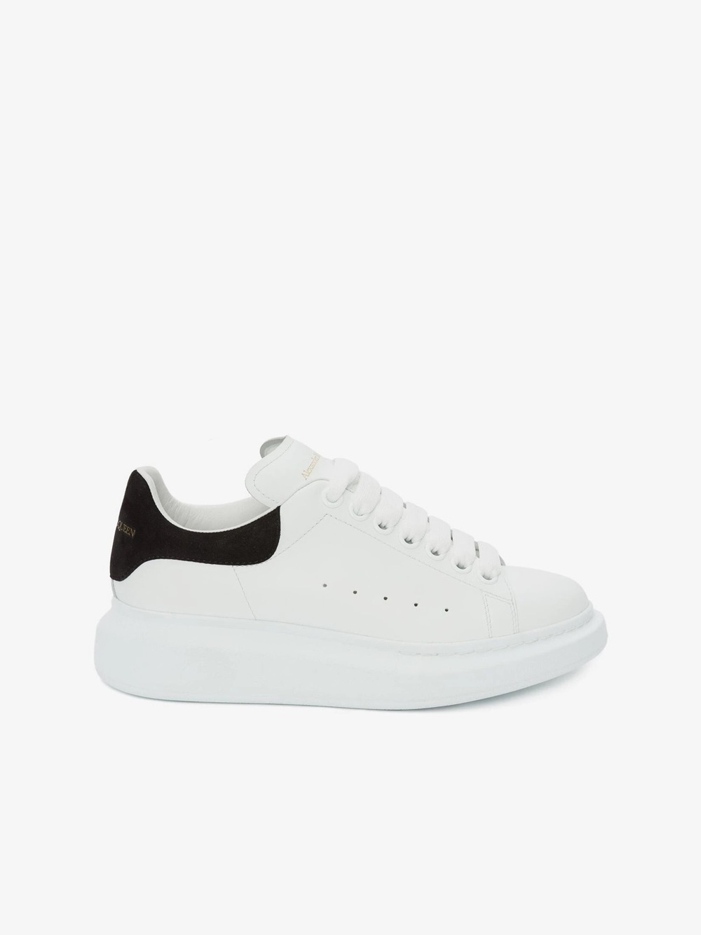 Alexander McQueen Women's Oversized Sneaker in White/Black